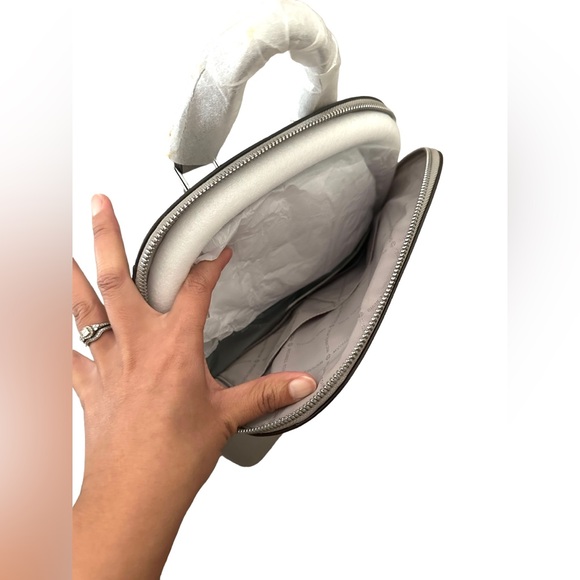 Michael Kors Pearl Grey Emmy Backpack - Picture 6 of 8